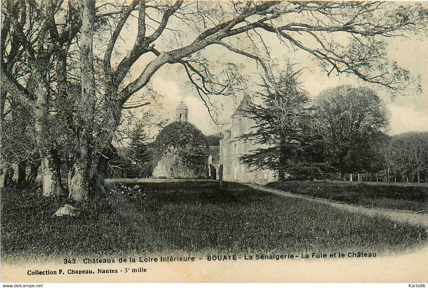 Bouaye * Le Château De La Sénaigerie * La Fuie Et Le Château * Château De La Loire Inférieure N°343 - Bouaye