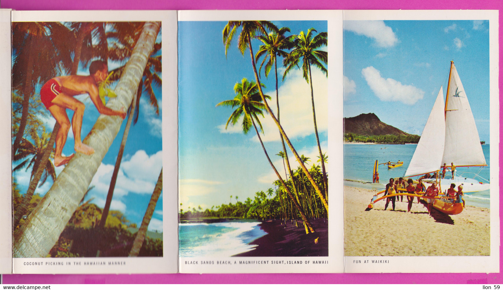 273588 / United States Postcards 12 Photos Hawaii The 50th State USA Etats-Unis 1970 Postage Due , 10+10 C. To Bulgaria - Altri & Non Classificati