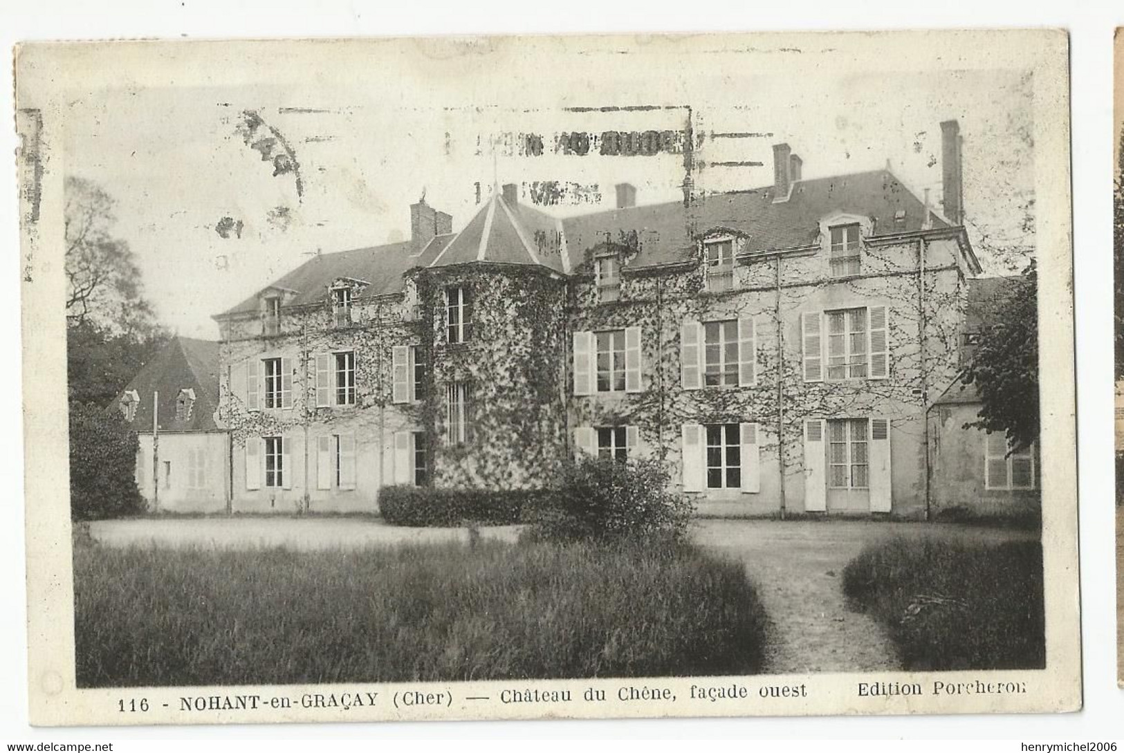 18 Cher Nohant En Graçay Chateau Du Chene Façade Ouest Ed Maquaire Bourges - Other & Unclassified