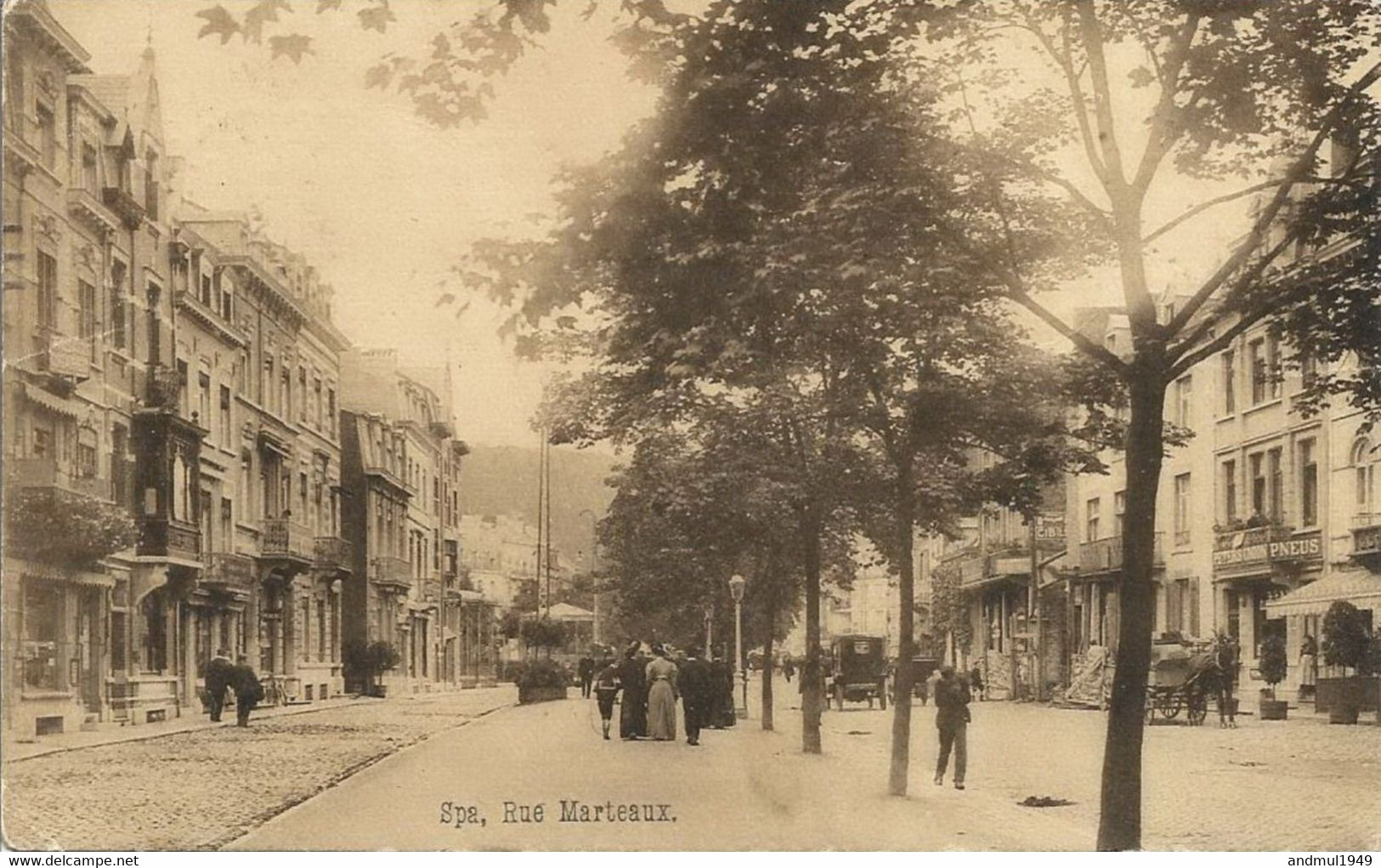 SPA - Rue Marteaux - Oblitération De 1911 - Editeur Célestin Debrus, Spa - Spa