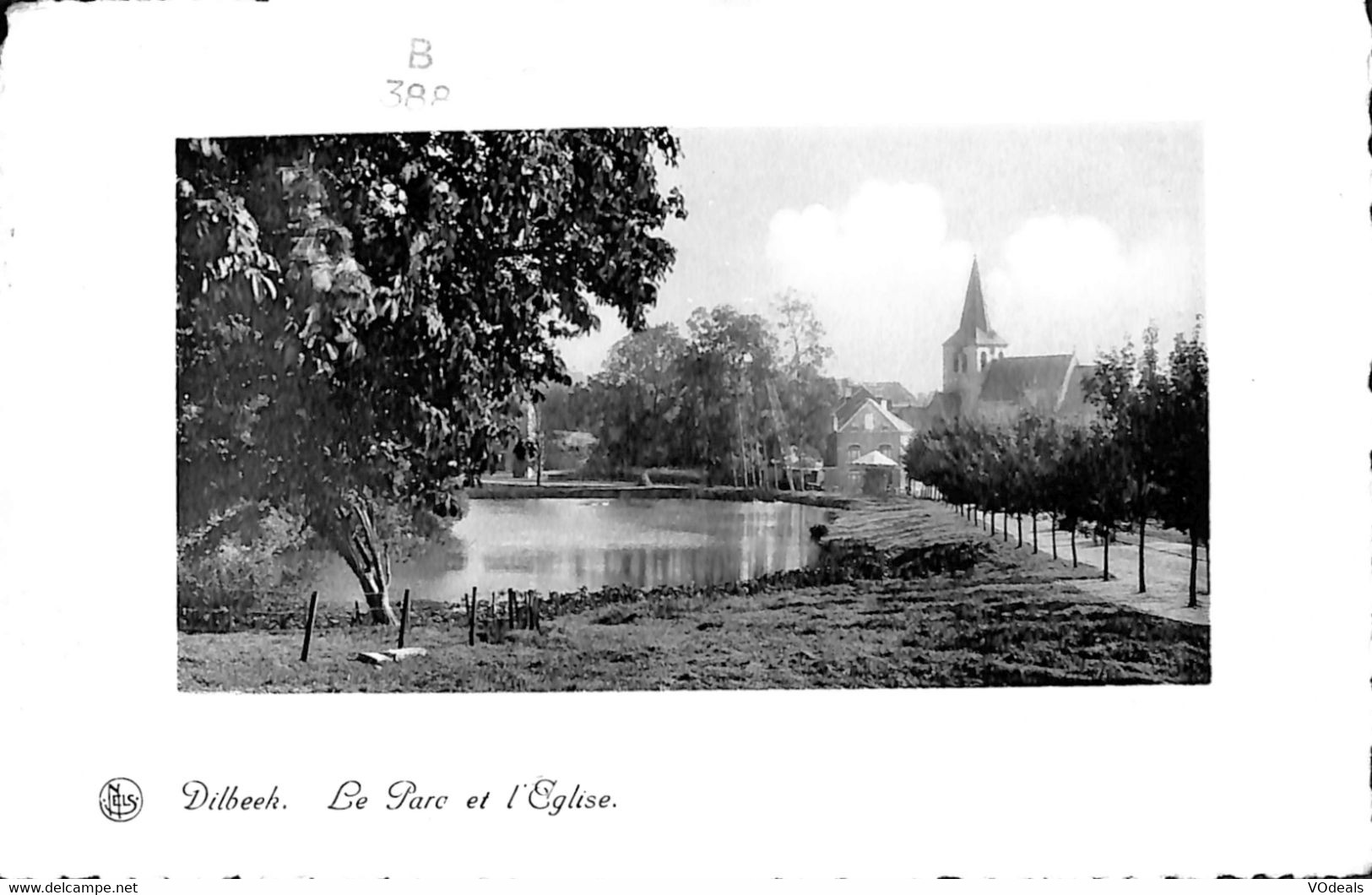 038 516 - CPA - Belgique - Dilbeek - Le Parc Et L'Eglise - Dilbeek