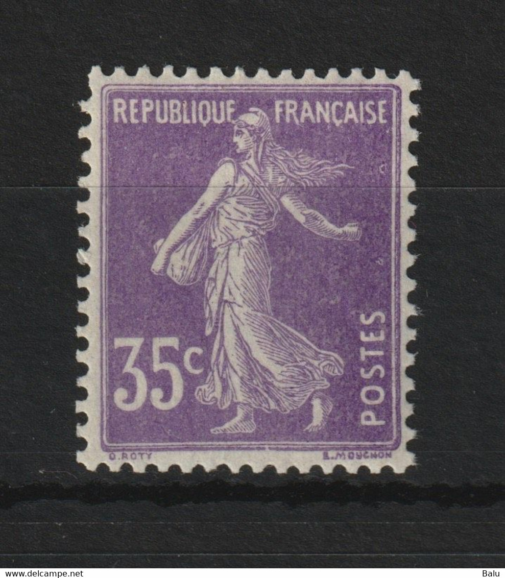 Frankreich Michel Nr. 121 X ** Semeuse 35c. Weißes Papier, Yvert No. 141 ** NsC Type II, LUXE, 2 Scans - 1906-38 Sower - Cameo