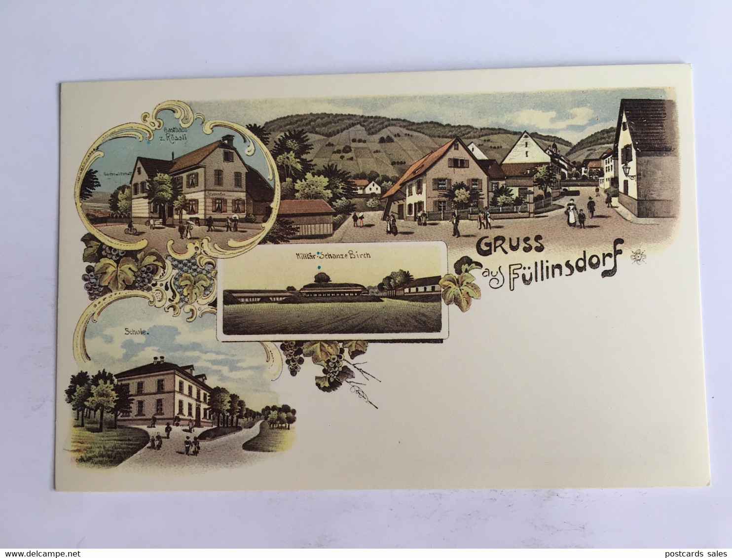Gruss Aus Fullisdorf - Litho Type - Modern Card - Dorf