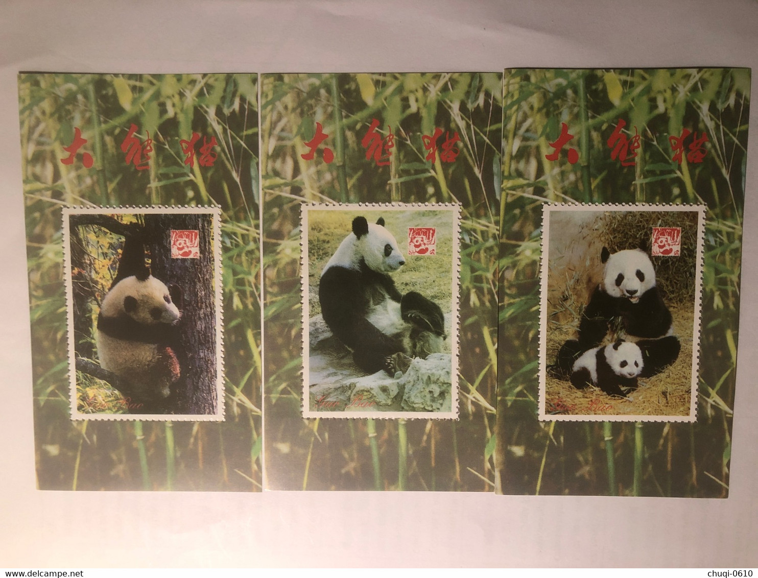 China Commemorative Sheet, Giant Panda, Fake Stamp，10v - Collections, Lots & Series