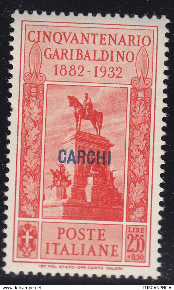 1932 1 Valore Sass. 25 MNH** Cv 70 - Egée (Carchi)