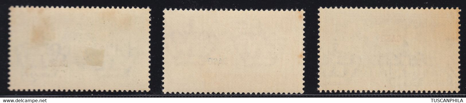 1932 3 Valori Sass. 19-22-23 MNH** MH* Cv 126 - Aegean (Caso)