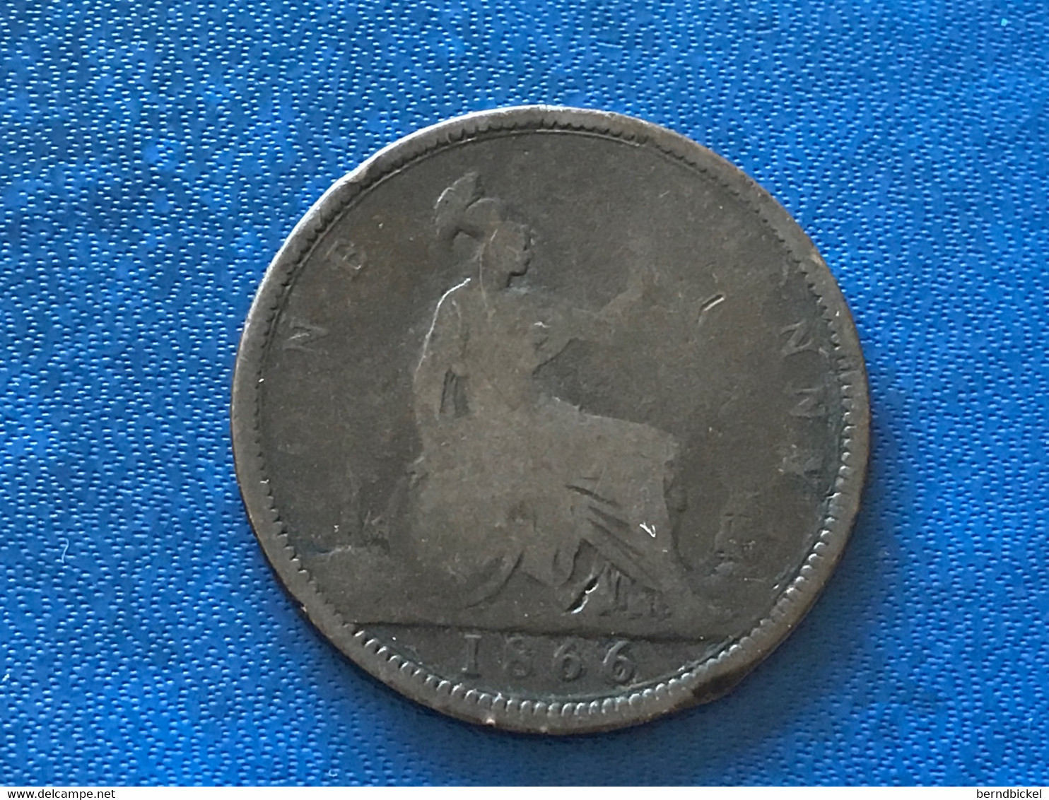 Münze Münzen Umlaufmünze Großbritannien 1 Penny 1866 - D. 1 Penny
