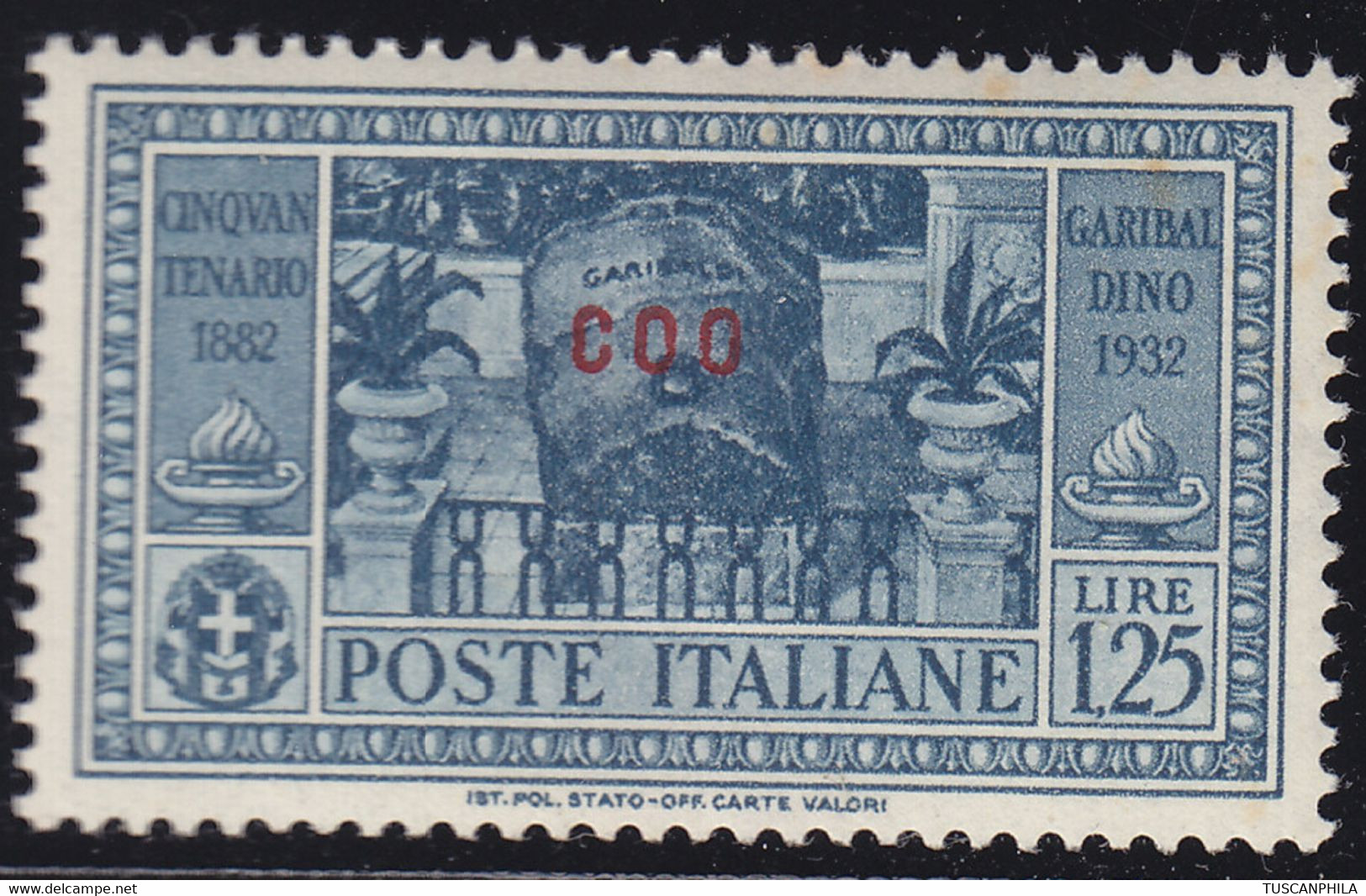 1932 1 Valori Sass. 23 MH* Cv 56 - Egée (Coo)