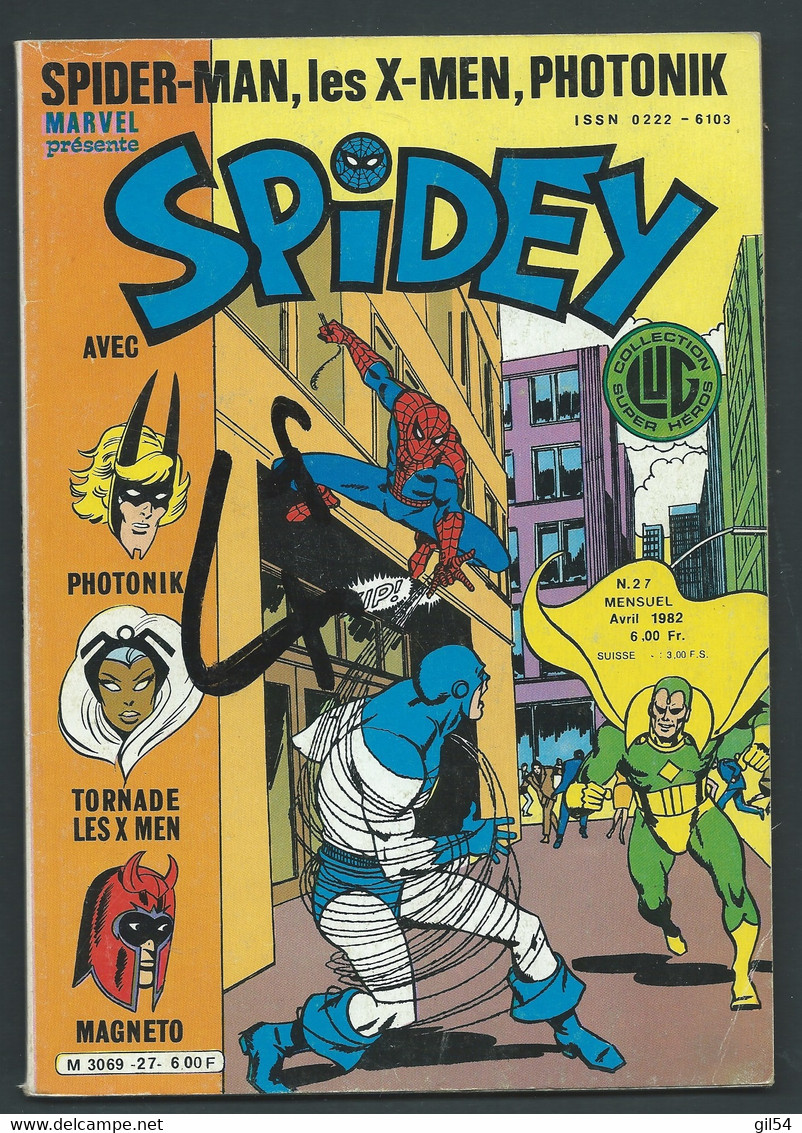 MARVEL  SPIDEY N°27  AVRIL 1982    ( Trace De Feutre Sur La Jacquette  ) - - MAR 0601 - Spidey