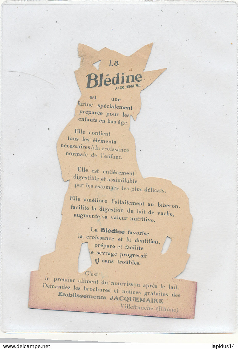 CH  186 / CHROMO DECOUPI JACQUEMAIRE  PETITE FILLESUR 1 COTE  ANIMAL DE L'AUTRE PUBLICITE - Ragazzi