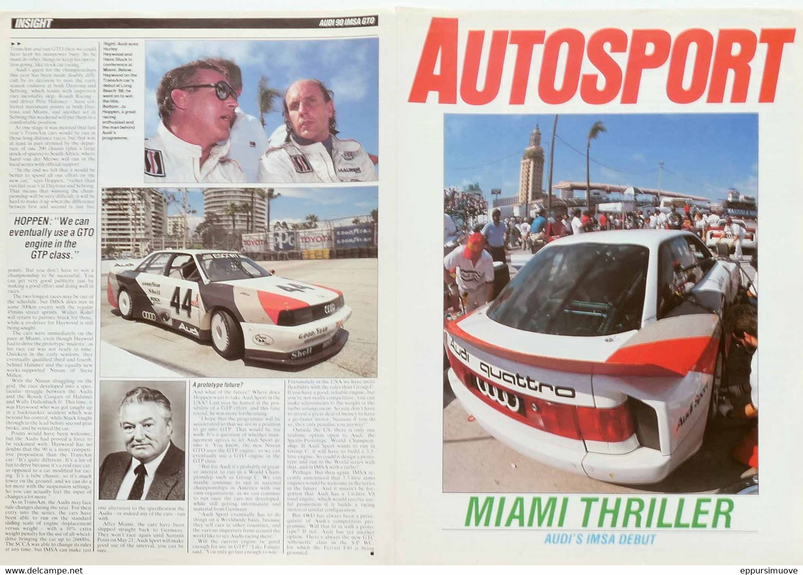 AUDI QUATTRO 90 IMSA GTO - March 1989 - Transportation