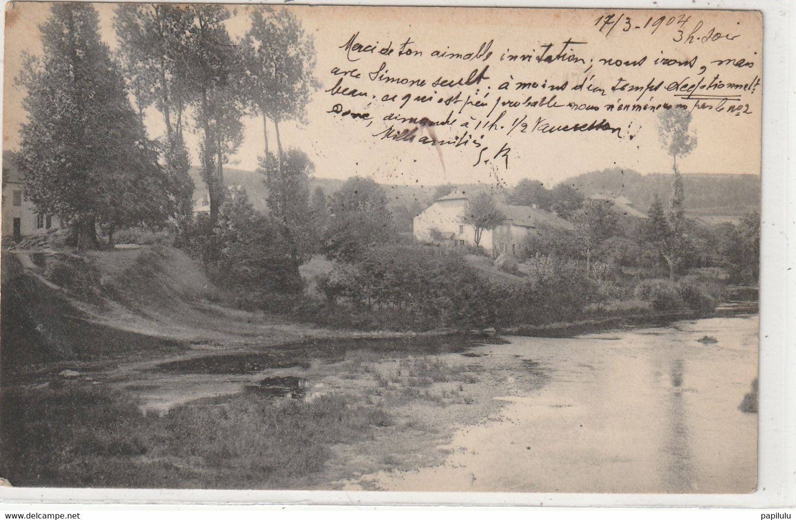 BELGIQUE 3 : Précurseur La Semois A Laiche : Photo E Nels 3éme Série - Chassepierre