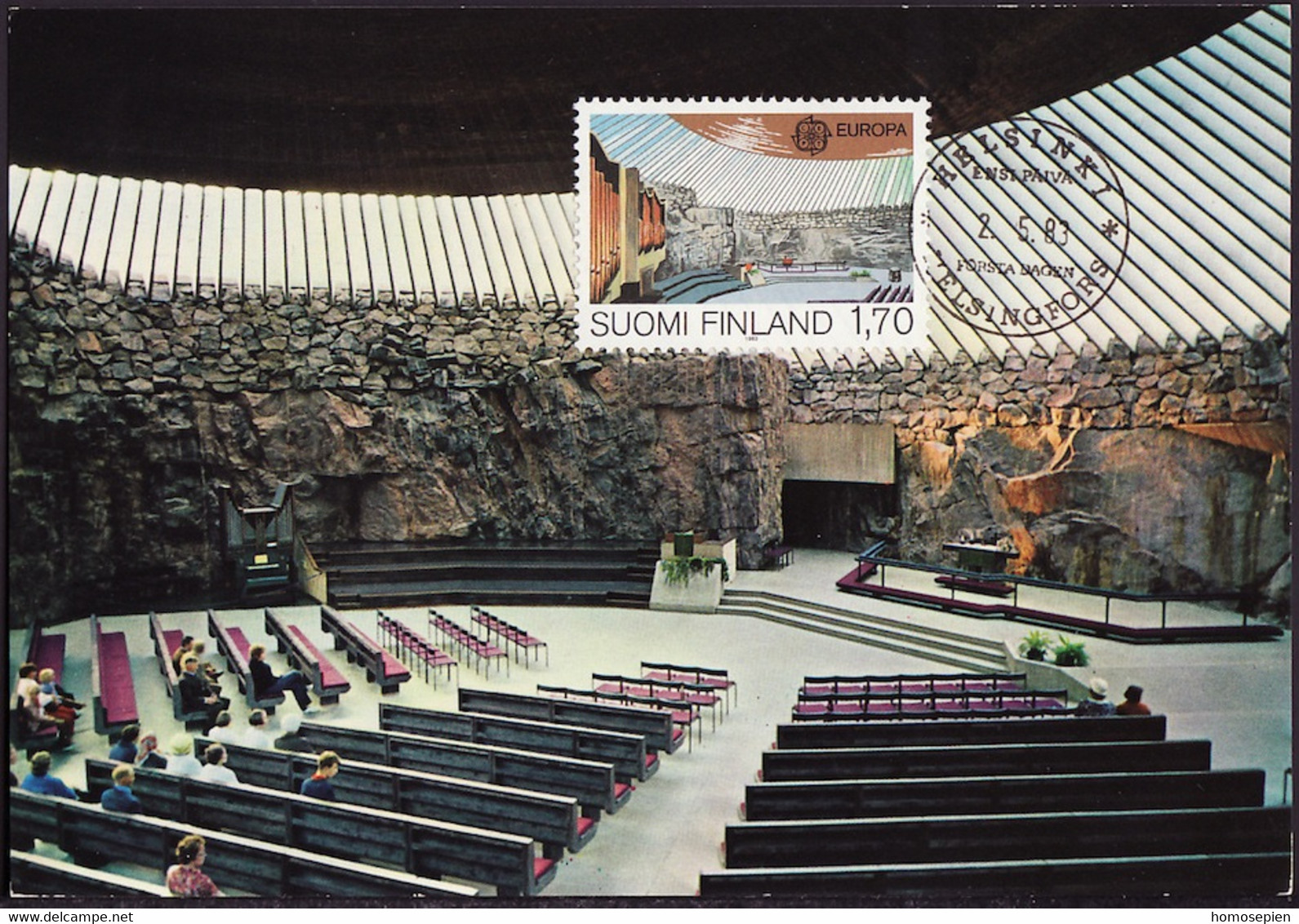 Finlande - Finnland - Finland CM 1983 Y&T N°891 - Michel N°927 - 1,70m EUROPA - Maximum Cards & Covers