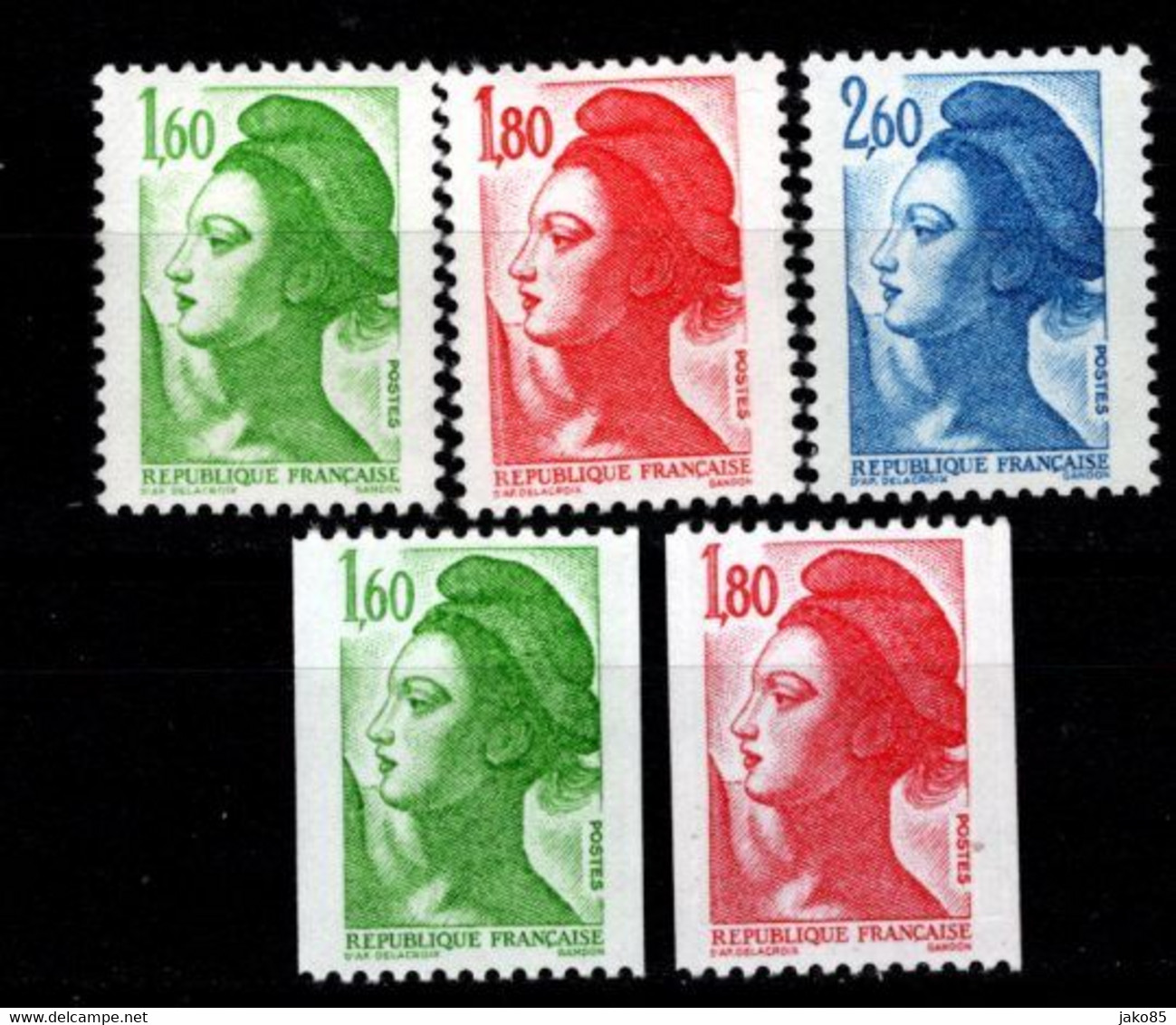 - FRANCE - 1981 - YT N° 2154 / 2158 - ** - Sabines De Gandon - TB - Unused Stamps