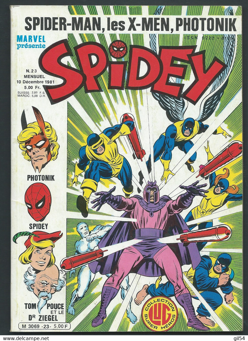 MARVEL Spidey N° 23  -  Decembre 1981   Collection LUG Super Héros   - MAR 0801 - Spidey