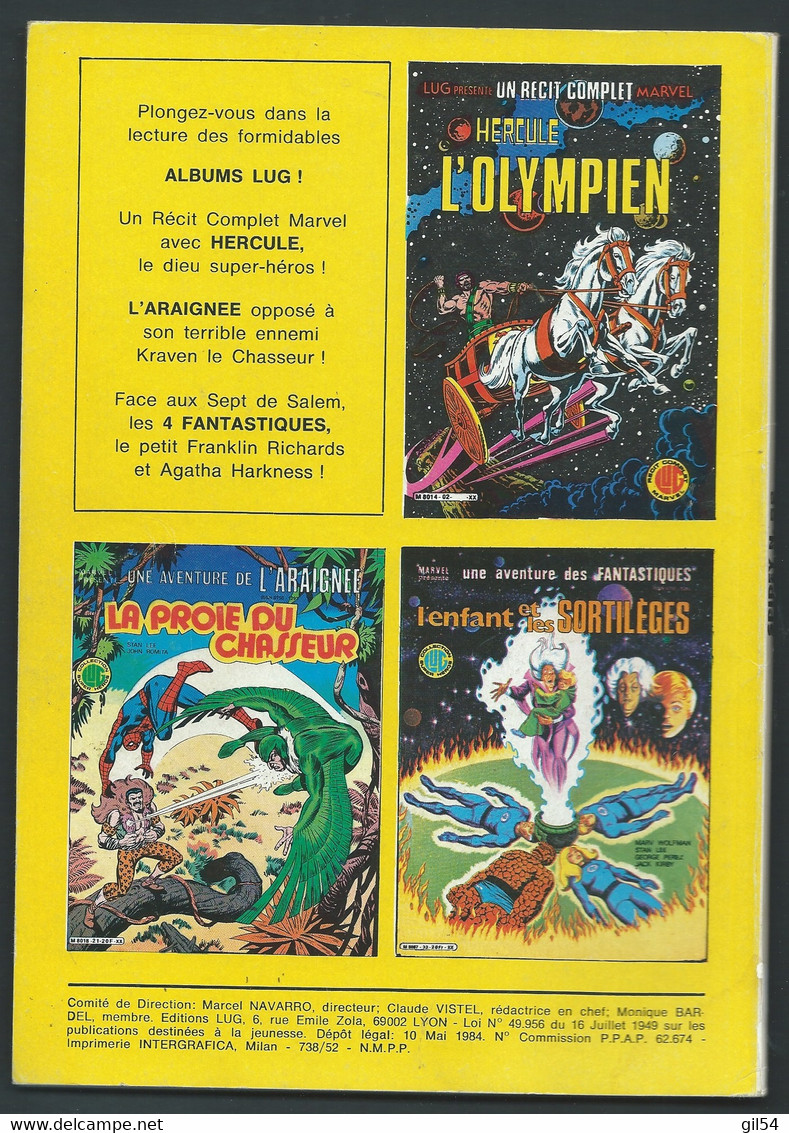 MARVEL Spidey N° 52  - Mai 1984  Collection LUG Super Héros   - MAR 0804 - Spidey