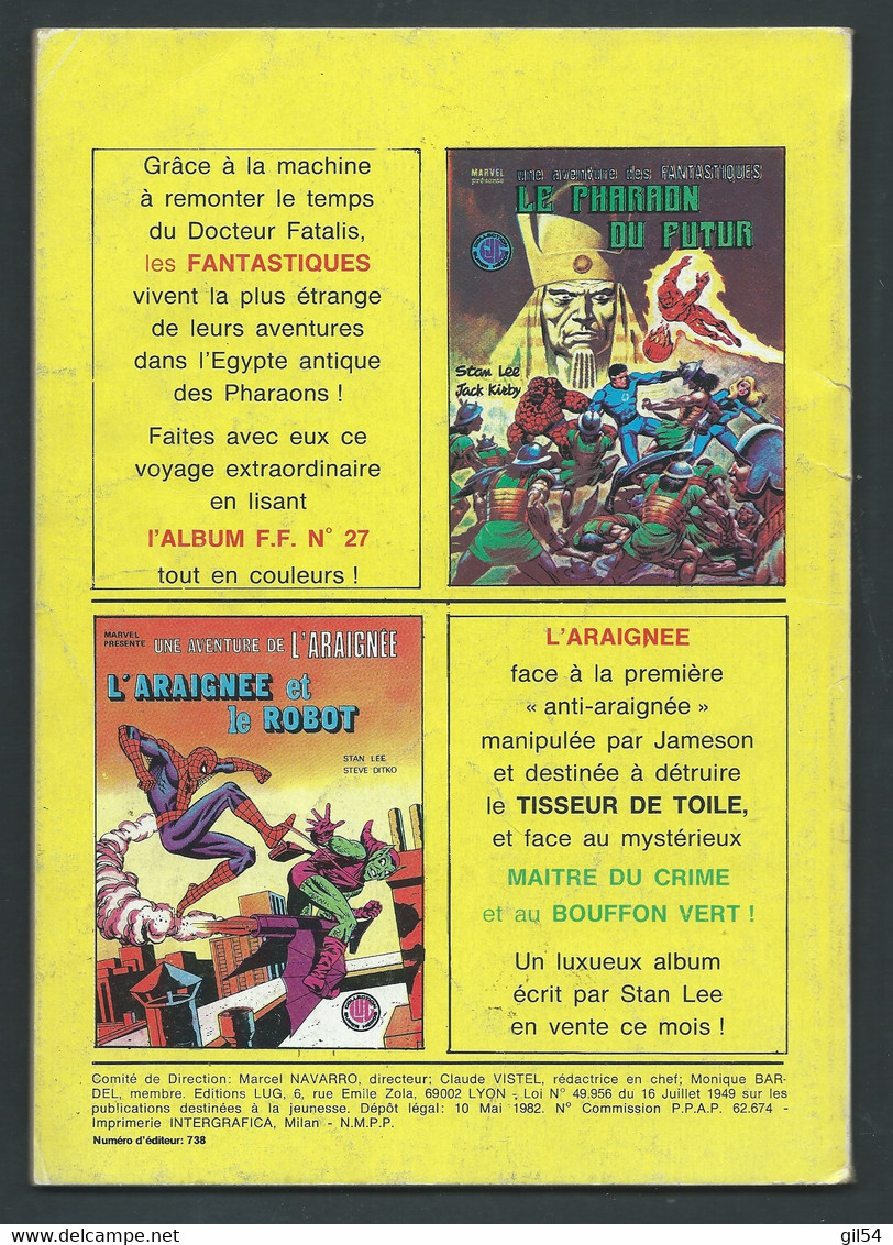 MARVEL Spidey N° 28  -  Mai 1982  Collection LUG Super Héros   - MAR 0802 - Spidey