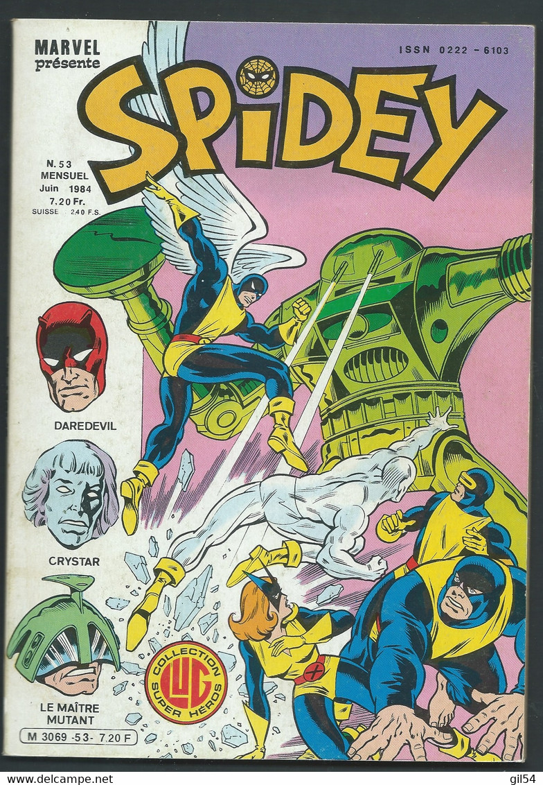 MARVEL Spidey N° 53  - Juin 1984  Collection LUG Super Héros   - MAR 0803 - Spidey