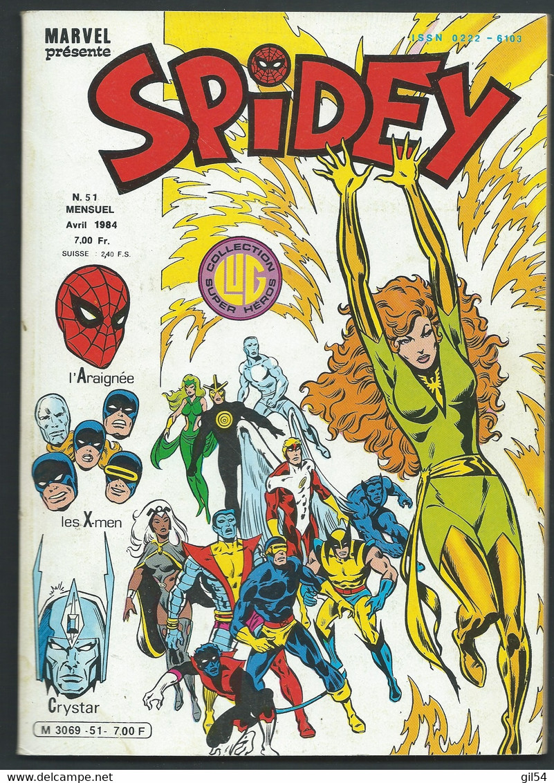 MARVEL Spidey N° 51  - Avril 1984  Collection LUG Super Héros   - MAR 0805 - Spidey