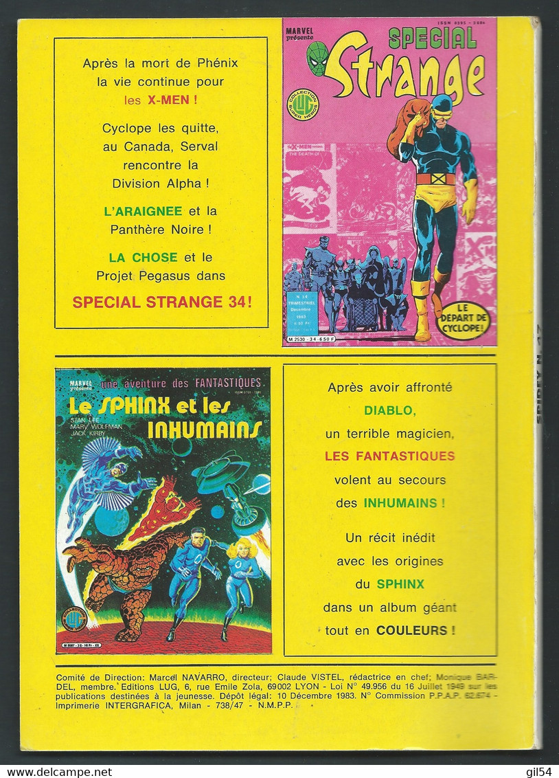 MARVEL Spidey N° 47  -decembre 1983 Collection LUG Super Héros   - MAR 0904 - Spidey