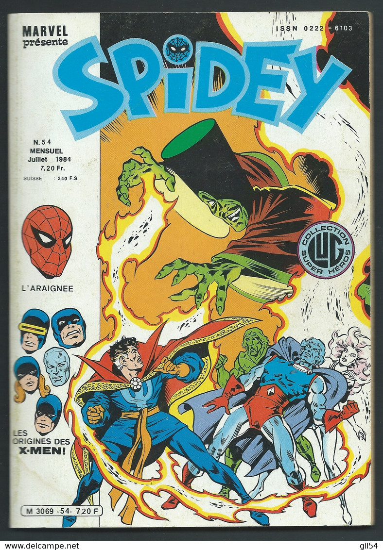 MARVEL Spidey N° 54  -  Juillet 1984 Collection LUG Super Héros   - MAR 1001 - Spidey