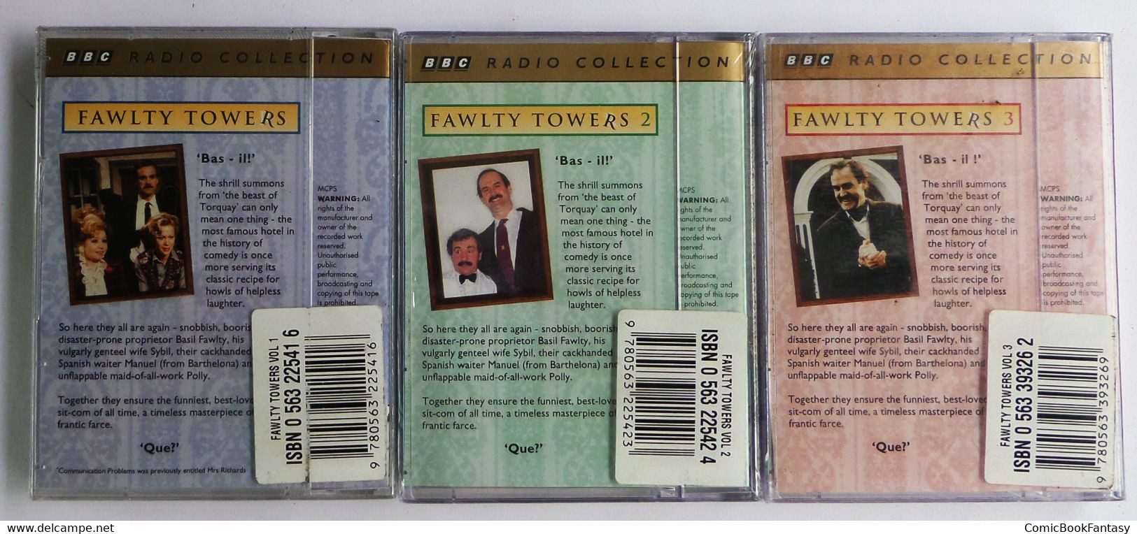 Faulty Towers Volumes 1, 2 And 3 BBC Radio Collection, Rare Audio Cassettes, Collectible - Cassette