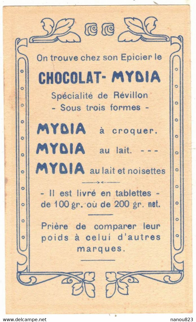 CHROMO PUBLICITAIRE PUBLICITE CHOCOLAT REVILLON LE PLONGEUR ILLUSION D'OPTIQUE NEUROSCIENCE PARADOXE PHENOMENE VISUEL - Revillon