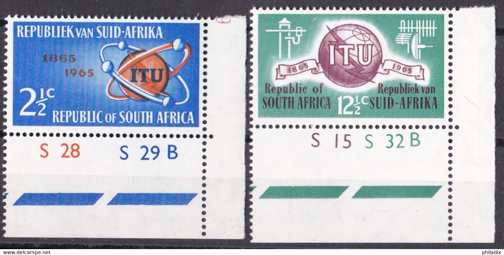 Südafrika Satz Von 1965 **/MNH (Eckrand Unten Rechts) (A2-12) - Neufs