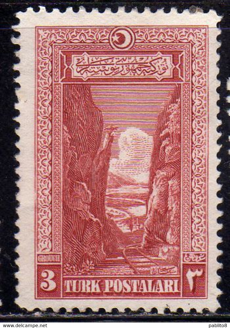 TURCHIA TURKÍA TURKEY 1926 SAKARYA GORGE 3g MH - Ungebraucht