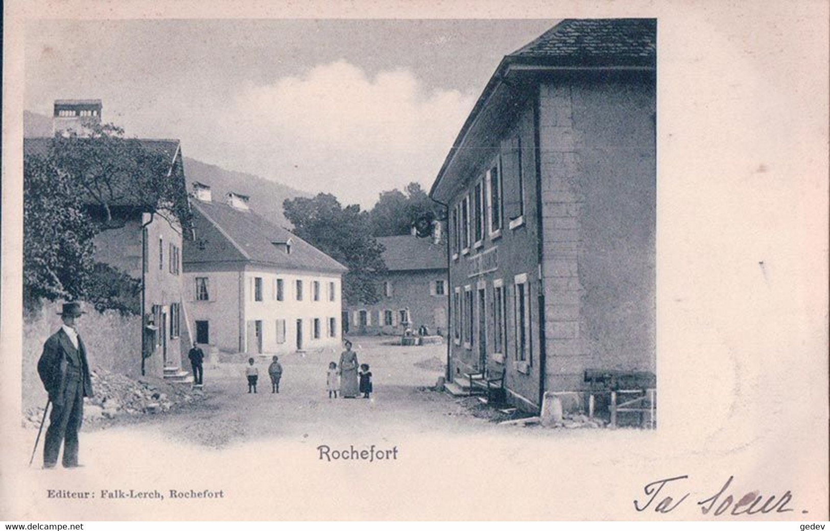 Rochefort NE, Une Rue Animée (30.7.1904) - Rochefort