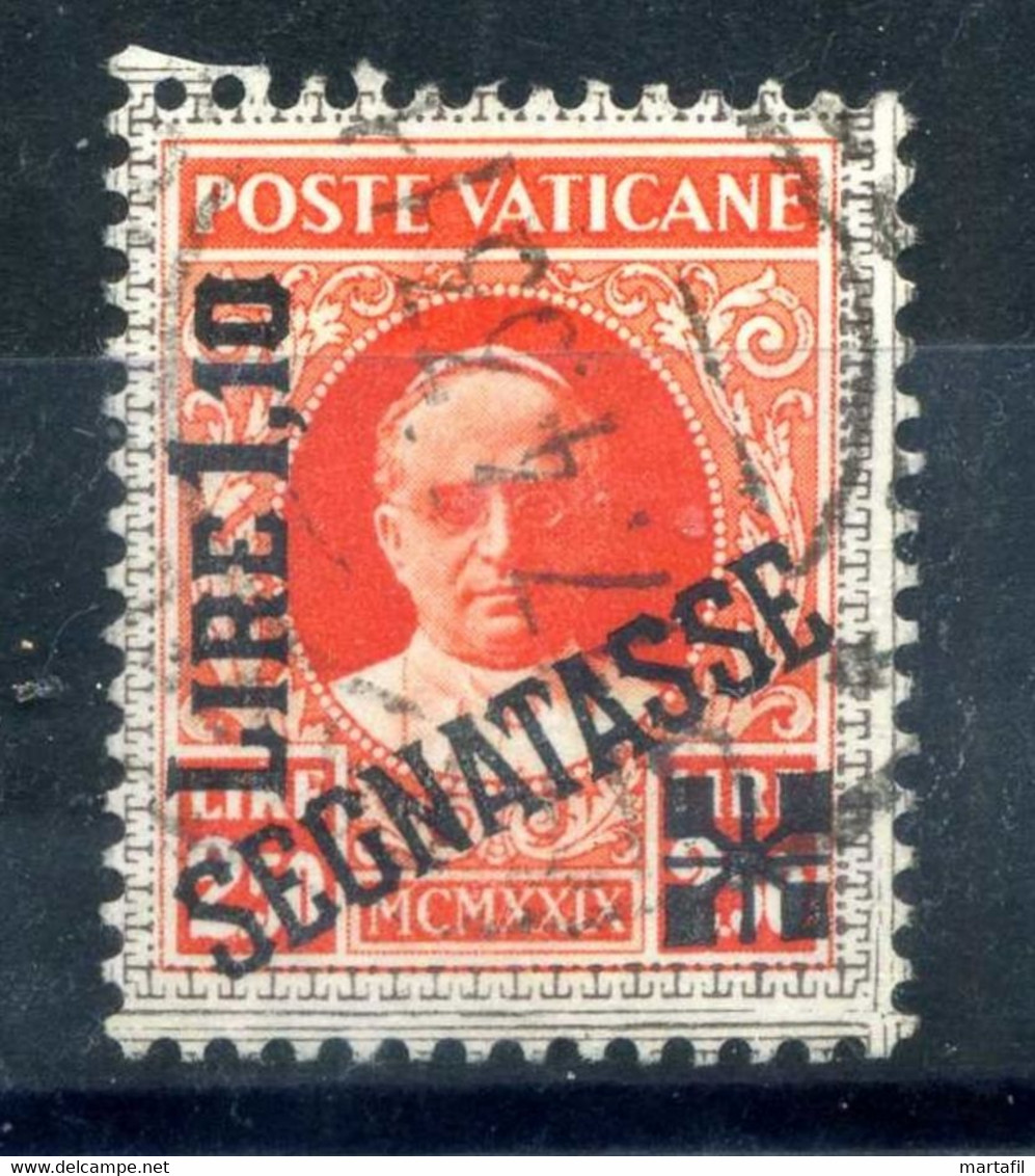 1931 VATICANO Segnatasse TASSE N.6 USATO - Segnatasse
