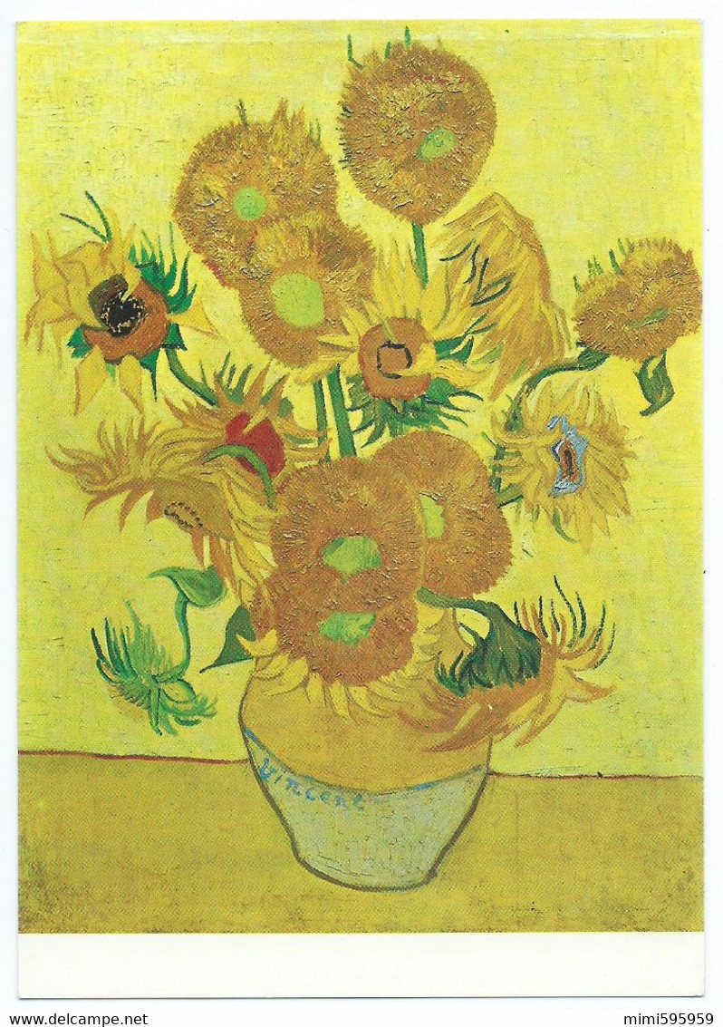 F458 - Tournesols - Vincent Van Gogh - Van Gogh Museum Amsterdam - Arles 1888 - Non écrite -Scan Recto-Verso - Van Gogh, Vincent