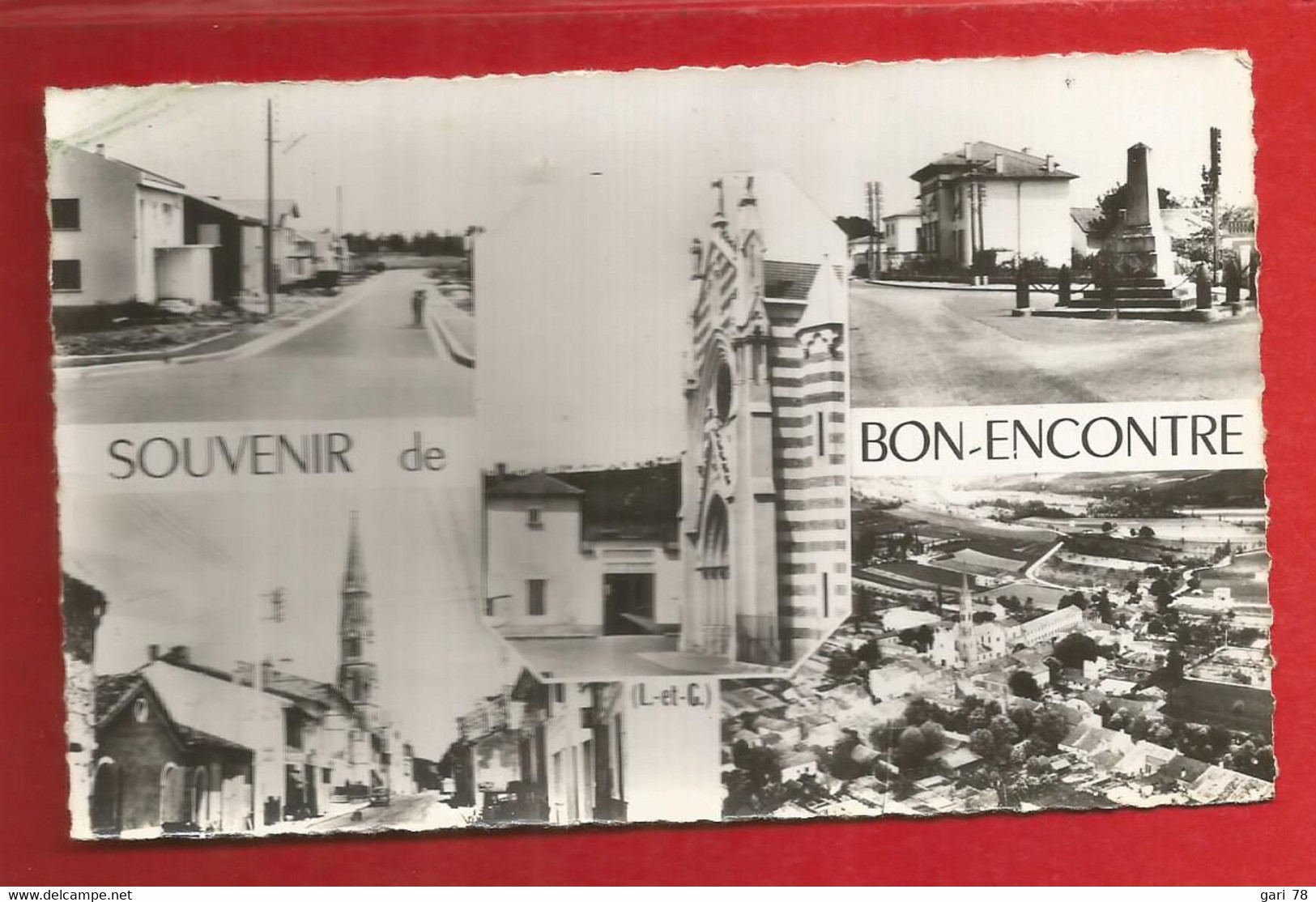 CP  Souvenir De BON ENCONTRE (Lot Et Garonne) Multi Vues - Bon Encontre