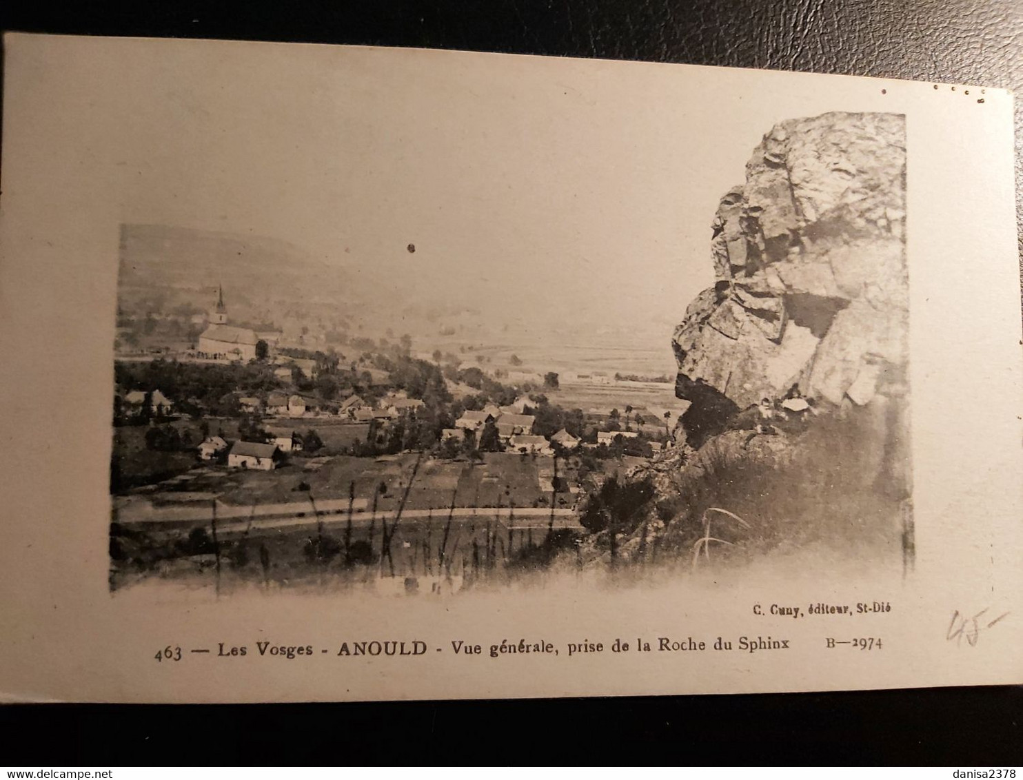 88 - Vosges -ANOULD - Vue Générale De La Roche Du Sphinx - Anould