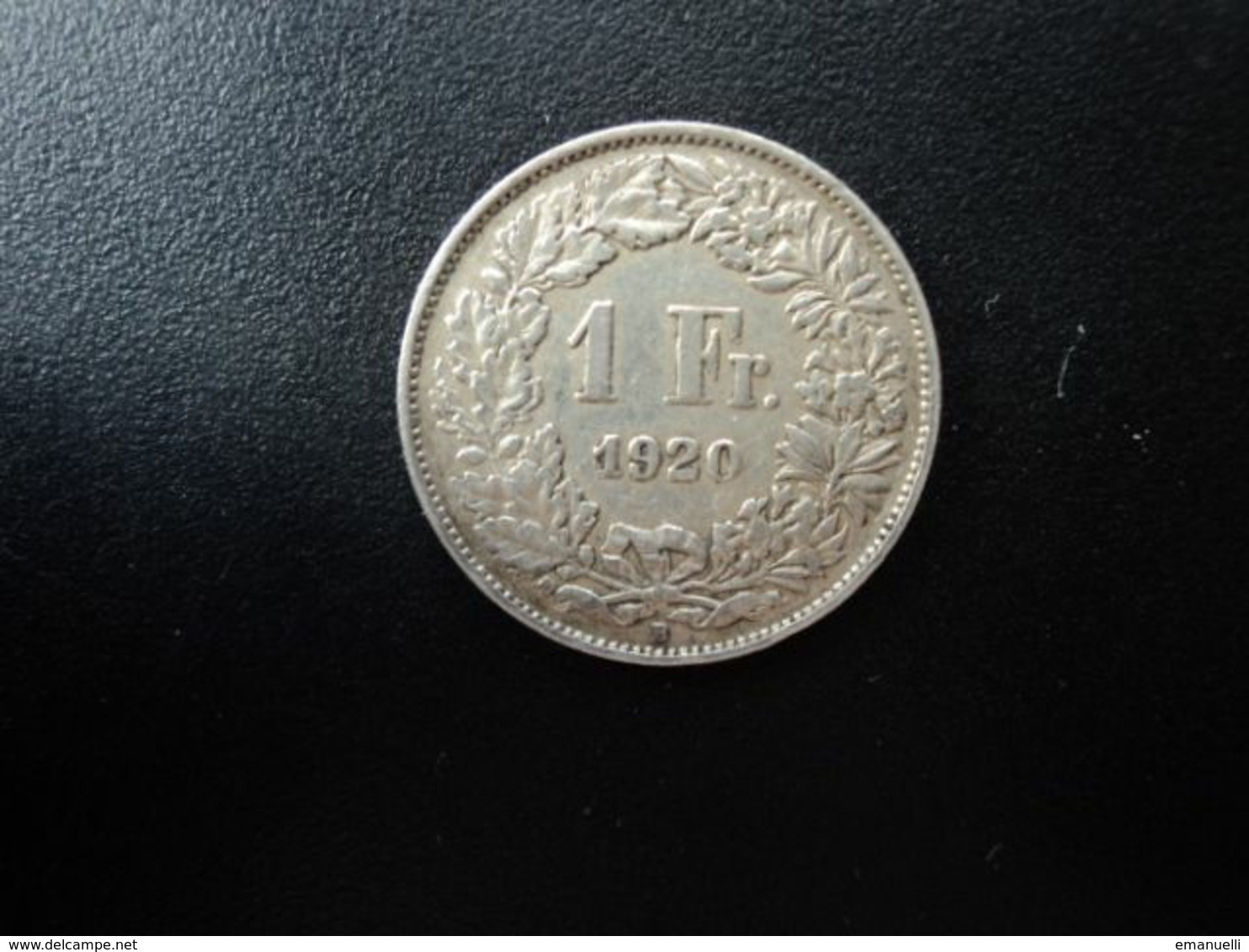 SUISSE : 1 FRANC   1920 B     KM 24      TTB+ - 1 Franken