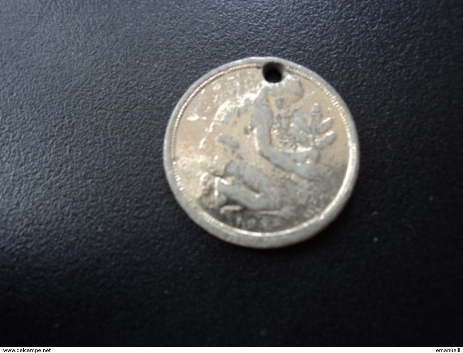 50 PFENNIG 1949 J DEUTSCHER LÄNDER MALTRAITÉE  * - Souvenirmunten (elongated Coins)