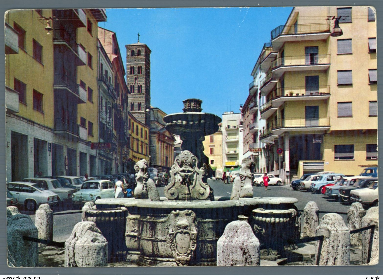 °°° Cartolina - Velletri Piazza Cairoli Fontana Del Bernini Viaggiata °°° - Velletri