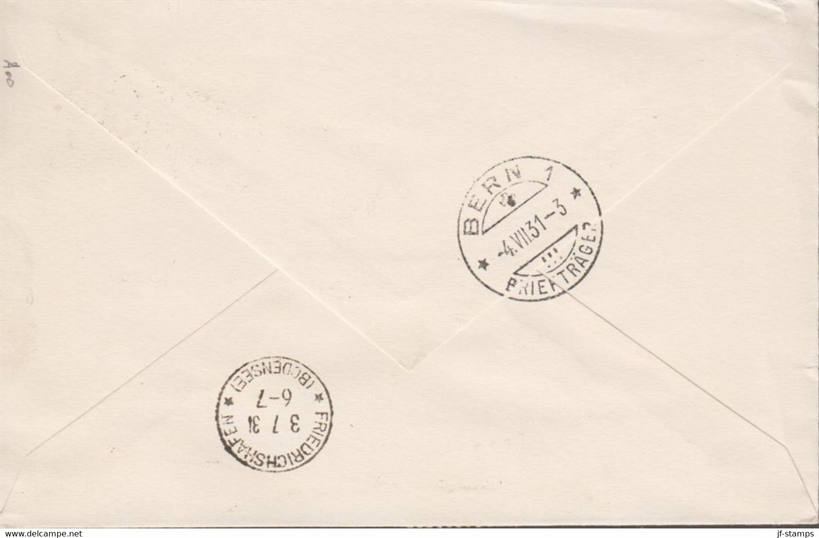 1931. LUFTSCHIFF GRAF ZEPPELIN ISLANDSFAHRT 1931. 30 AUR + 2 KR. CHRISTIAN X REYKJAVIK 30. VI. 31 + FRIEDR... - JF518580 - Storia Postale