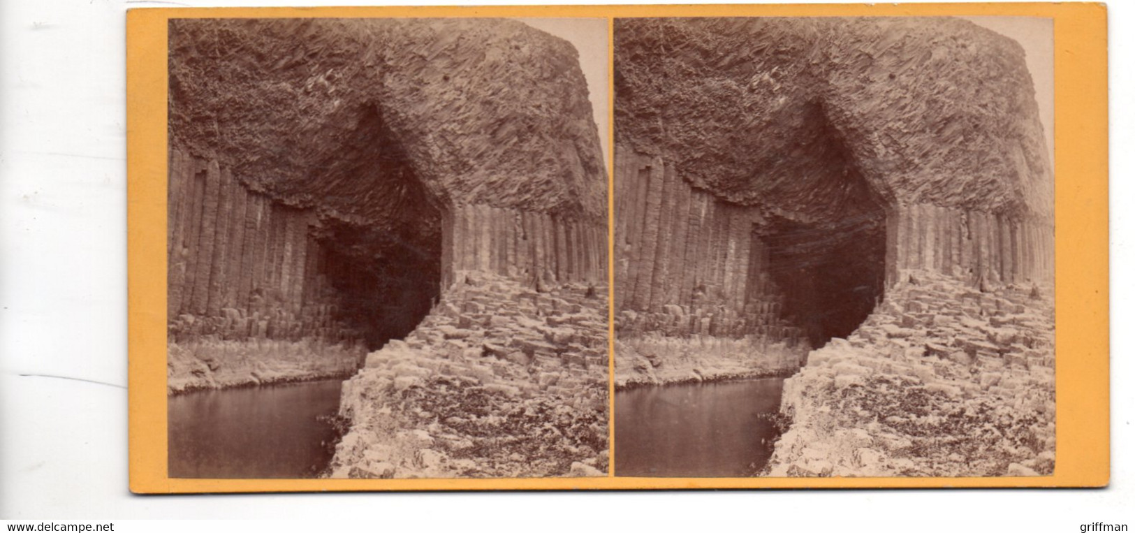 FINGAL'S CAVE PHOTOGRAPHE G.W. WILSON ABERDEEN - Stereoscoop