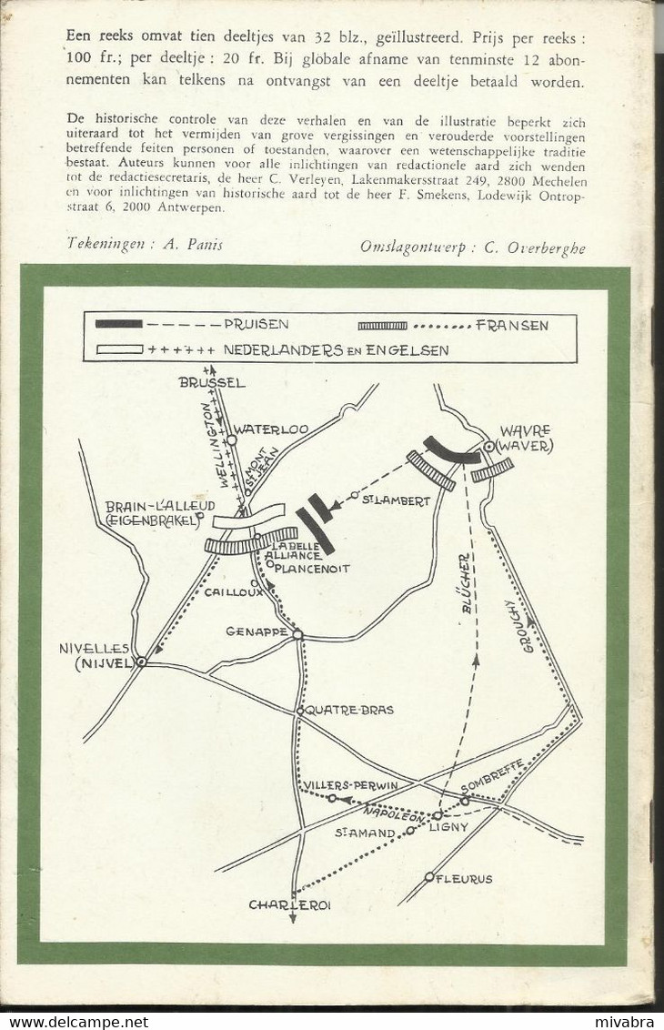 WATERLOO (NAPOLEON BONAPARTE) - W. MEYERS -  HISTORISCHE VERHALEN 17e REEKS - N° 8 - 1970 - DE SIKKEL ANTWERPEN - Jeugd