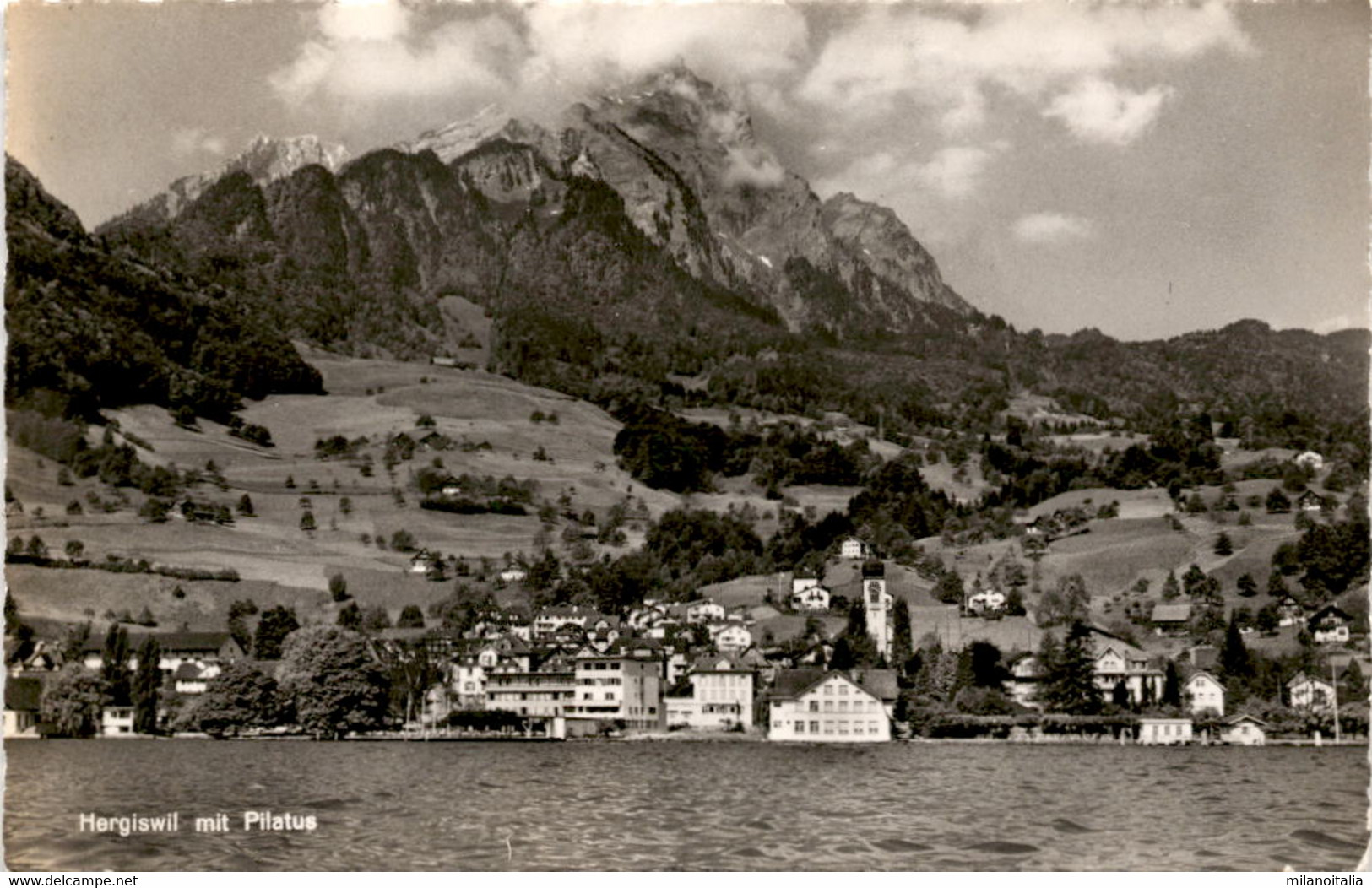 Hergiswil Mit Pilatus (01010) * 2. 9. 1957 - Hergiswil