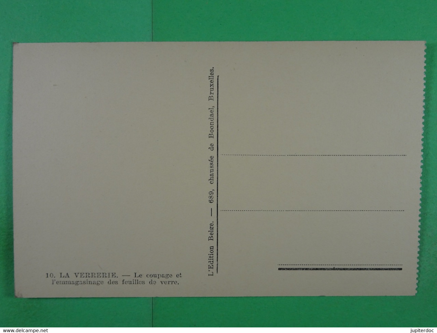 La Verrerie Le Coupage Et L'emmagasinage Des Feuilles De Verre - Industrial