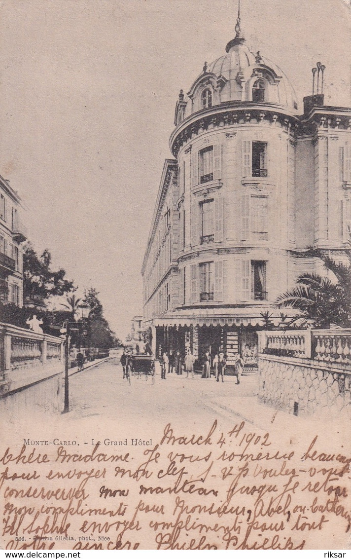 MONACO(GRAND HOTEL) - Hôtels