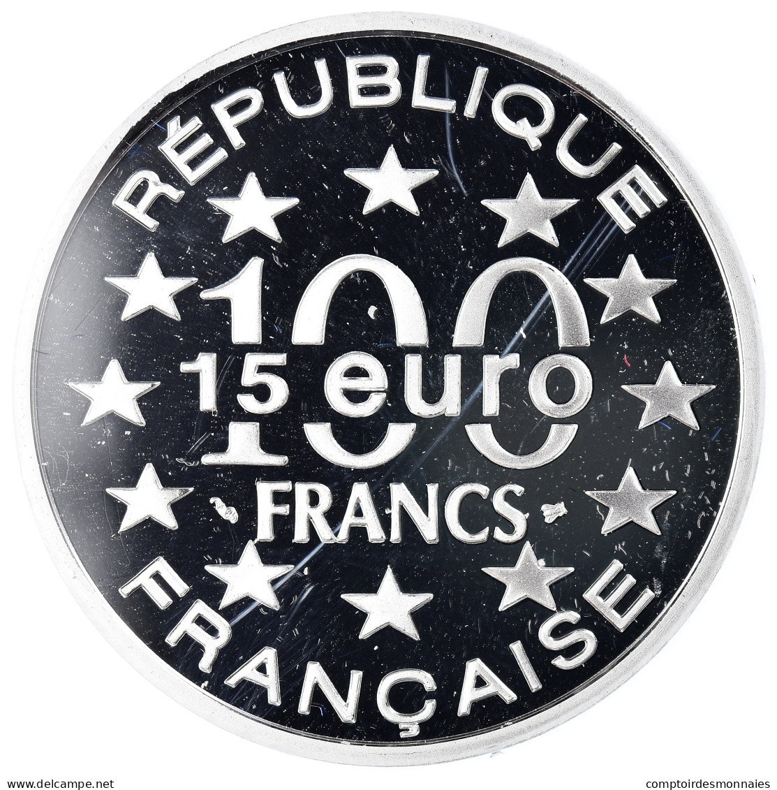 Monnaie, France, Monnaie De Paris, Cathédrale Saint-Nicolas, 100 Francs-15 - Pruebas