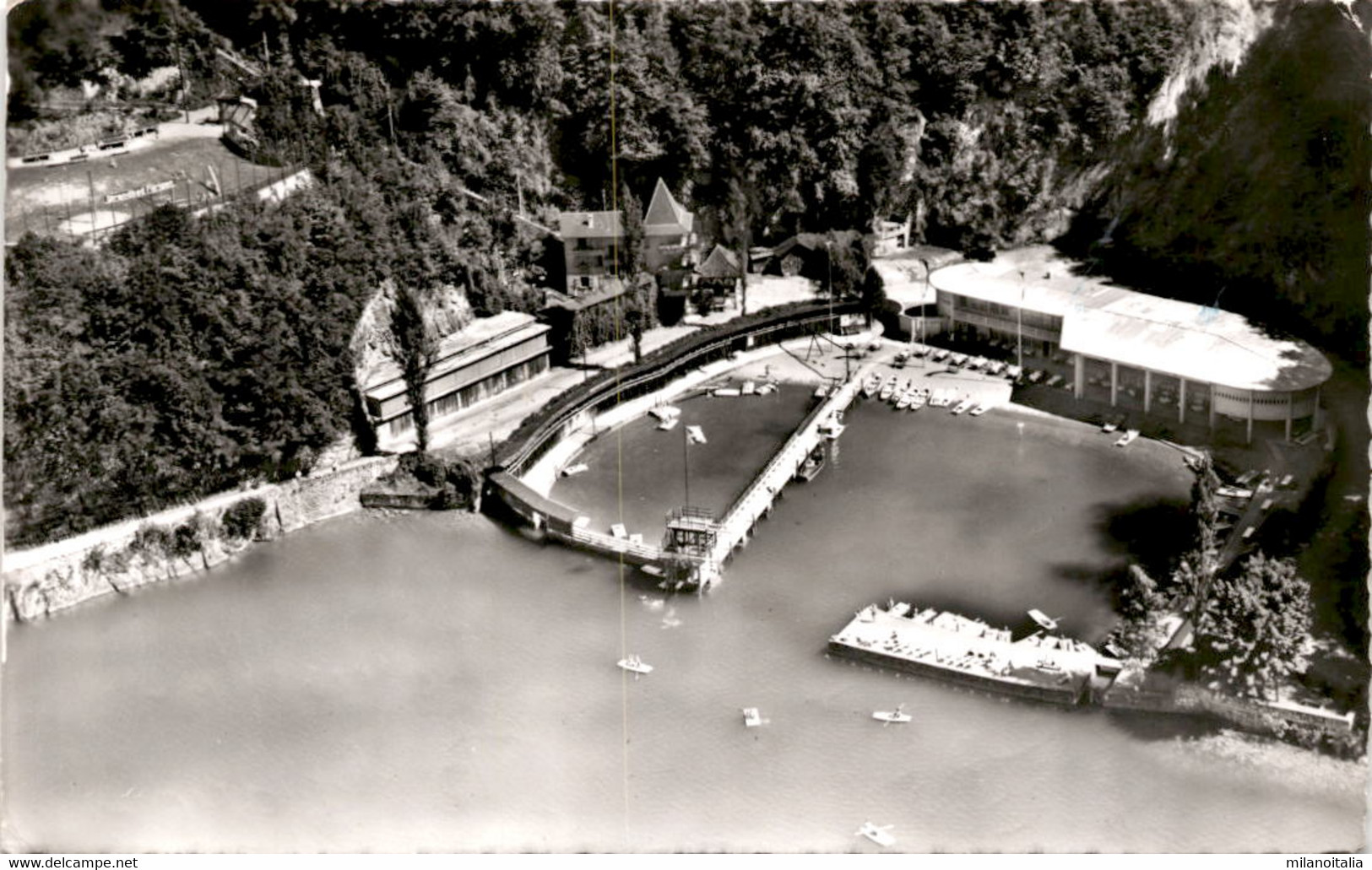 Fliegeraufnahme Strandbad Fürigen Am Vierwaldstättersee (4120) * 13. 7. 1959 - Autres & Non Classés