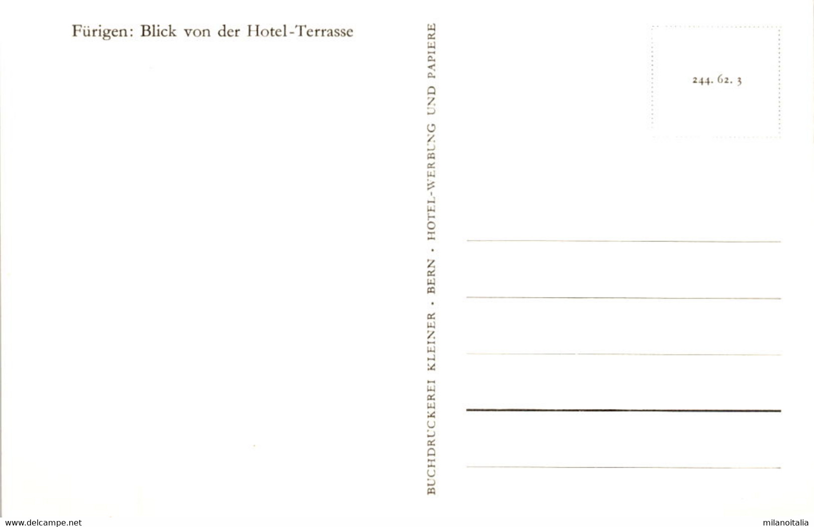 Fürigen: Blick Von Der Hotel-Terrasse - Otros & Sin Clasificación