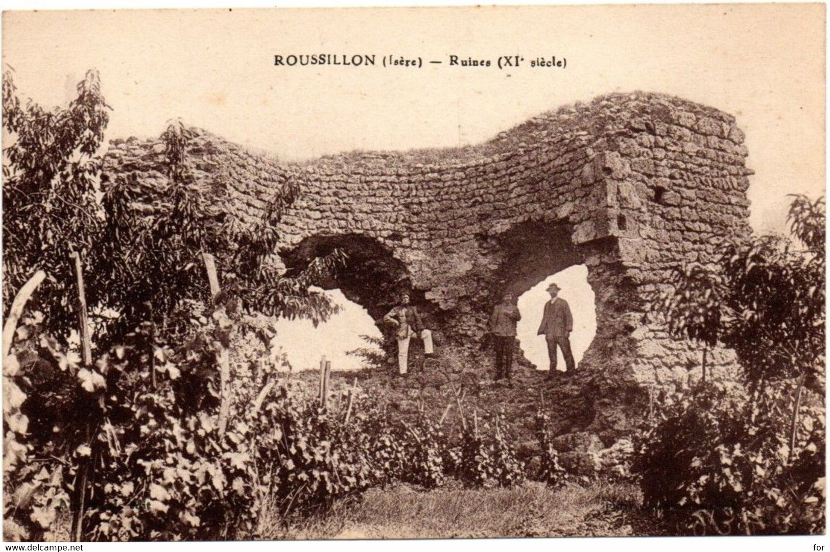 Isère : ROUSSILLON : Ruines : Animée : 1934 - Roussillon