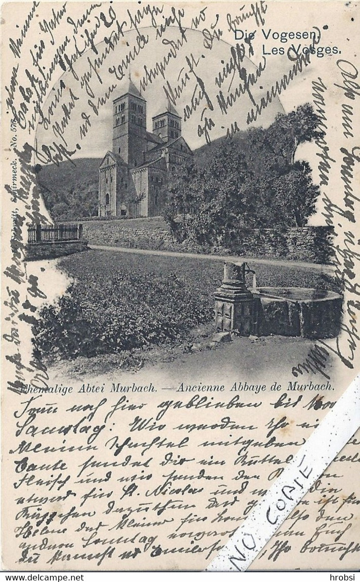 68 Haut-Rhin, Murbach Ancienne Abbaye, Fontaine - Murbach
