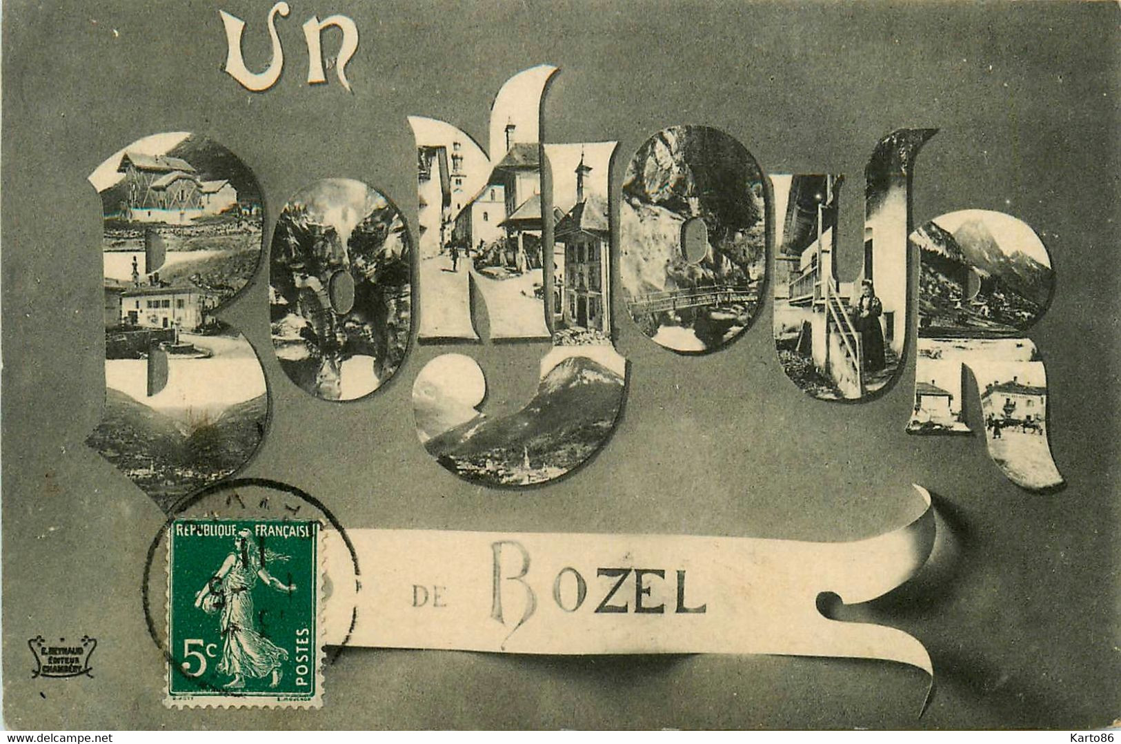 Bozel * Un Bonjour Et Souvenir De La Commune * Cpa Multivues - Bozel