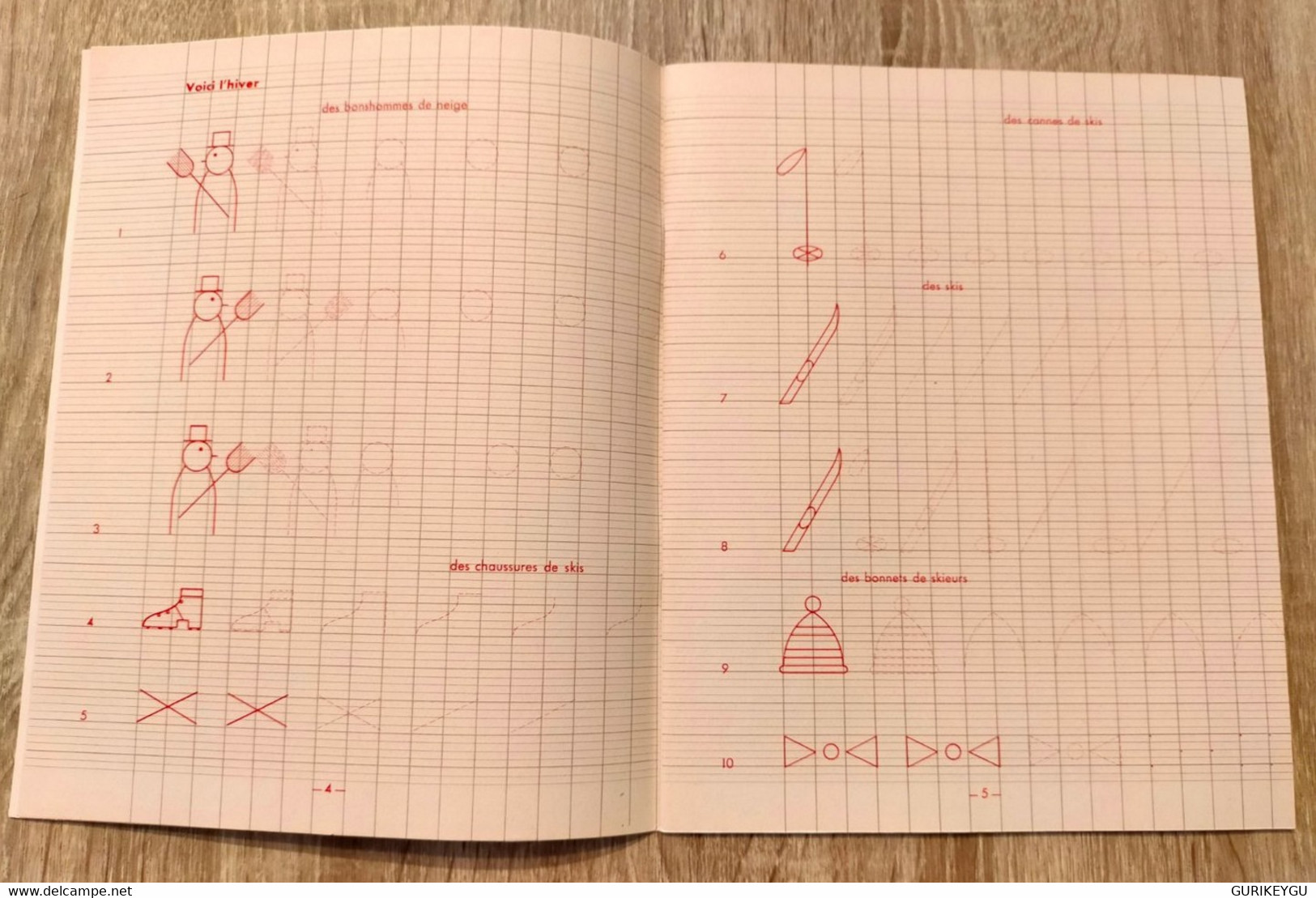 Ancien Livre D'école J'apprends à Dessiner 2éme Cahier Maternelle Et Cours Préparatoire De 1962 - 0-6 Jaar